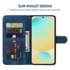 For Samsung Galaxy S24 FE 5G Skin Feel Geometric Lines Leather Phone Case(Blue) - 3