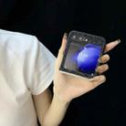 For Samsung Galaxy Z Flip4 Glitter MagSafe PC Phone Case(Black) - 2