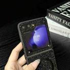 For Samsung Galaxy Z Flip4 Glitter MagSafe PC Phone Case(Black) - 3