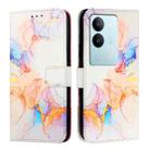 For vivo V29 5G Global / V29 Pro PT003 Marble Pattern Flip Leather Phone Case(Marble White) - 2