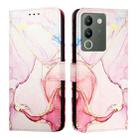 For vivo V29e 5G Global / Y200 5G Global PT003 Marble Pattern Flip Leather Phone Case(Rose Gold) - 2