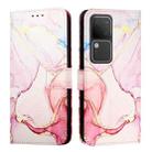 For vivo V30 / V30 Pro 5G Global PT003 Marble Pattern Flip Leather Phone Case(Rose Gold) - 2