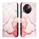 For vivo V30e 5G Global PT003 Marble Pattern Flip Leather Phone Case(Rose Gold) - 2