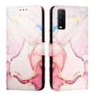 For vivo Y30 4G Global PT003 Marble Pattern Flip Leather Phone Case(Rose Gold) - 2