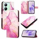 For vivo Y36 5G Global / Y36 4G Global&India PT003 Marble Pattern Flip Leather Phone Case(Pink Purple Gold) - 1