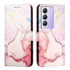 For vivo Y100 IDN / Y200e PT003 Marble Pattern Flip Leather Phone Case(Rose Gold) - 2