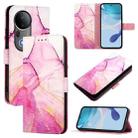 For vivo S20 Pro PT003 Marble Pattern Flip Leather Phone Case(Pink Purple Gold) - 1