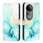 For vivo S20 Pro PT003 Marble Pattern Flip Leather Phone Case(Green) - 2