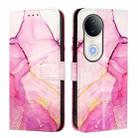 For vivo S20 PT003 Marble Pattern Flip Leather Phone Case(Pink Purple Gold) - 2