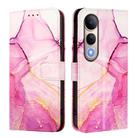 For vivo V50 Lite PT003 Marble Pattern Flip Leather Phone Case(Pink Purple Gold) - 3