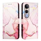 For vivo V50 Lite PT003 Marble Pattern Flip Leather Phone Case(Rose Gold) - 3