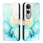 For vivo V50 Lite PT003 Marble Pattern Flip Leather Phone Case(Green) - 3