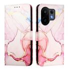 For vivo S30 PT003 Marble Pattern Flip Leather Phone Case(Rose Gold) - 2