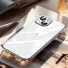 For iPhone 14 Plus SULADA Electroplating Frosted PC + TPU Shockproof Phone Case(Silver) - 1