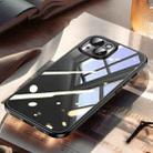 For iPhone 14 Plus SULADA Electroplating Frosted PC + TPU Shockproof Phone Case(Black) - 1