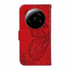 For Xiaomi 13 Ultra Swallowtail Butterfly Embossed Leather Phone Case(Red) - 3