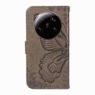 For Xiaomi 13 Ultra Swallowtail Butterfly Embossed Leather Phone Case(Grey) - 3