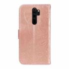 For Xiaomi Redmi Note 8 Pro Swallowtail Butterfly Embossed Leather Phone Case(Rose Gold) - 3