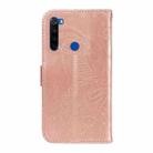 For Xiaomi Redmi Note 8T Swallowtail Butterfly Embossed Leather Phone Case(Rose Gold) - 3