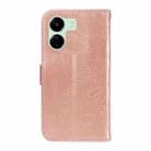 For Xiaomi Redmi 13C / Poco C65 Swallowtail Butterfly Embossed Leather Phone Case(Rose Gold) - 3