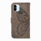 For Xiaomi Redmi A1 Swallowtail Butterfly Embossed Leather Phone Case(Grey) - 3