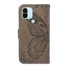 For Xiaomi Redmi A1+ Swallowtail Butterfly Embossed Leather Phone Case(Grey) - 3