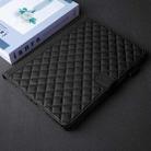 For iPad Pro 13 2024 Rhombus Lattice Leather Smart Tablet Case(Black) - 2