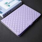 For iPad Pro 11 2024 Rhombus Lattice Leather Smart Tablet Case(Purple) - 2