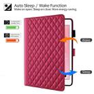 For iPad Air / Air 2 / 9.7 2017 / 2018 Rhombus Lattice Leather Smart Tablet Case(Red) - 3