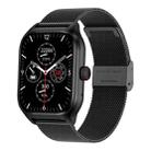 LEMFO LT10 2.01 inch TFT Screen Smart Watch Supports Bluetooth Call / Health Monitoring, Steel Strap(Black) - 1