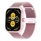 LEMFO LT10 2.01 inch TFT Screen Smart Watch Supports Bluetooth Call / Health Monitoring, Steel Strap(Pink) - 1