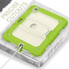 For iPad Air 11 2024 Silicone Hydric PC Tablet Case with Shoulder Strap & Holder(Yellow Green) - 3