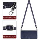 For Blackview A52 Cat Rat Embossed Pattern RFID Leather Phone Case with Lanyard(Blue) - 3