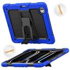 For iPad Pro 13 2024 Silicone Hydric PC Tablet Case with Shoulder Strap & Holder(Blue) - 1