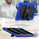 For iPad Pro 13 2024 Silicone Hydric PC Tablet Case with Shoulder Strap & Holder(Blue) - 3