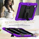 For iPad Pro 13 2024 Silicone Hydric PC Tablet Case with Shoulder Strap & Holder(Purple) - 3