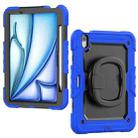 For iPad Air 11 2024 Handle Silicone Hydric PC Tablet Case with Shoulder Strap(Blue) - 2