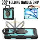 For iPad Air 11 2025 / 2024 Handle Silicone Hydric PC Tablet Case with Shoulder Strap(Light Blue PC) - 3