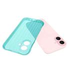 For iPhone 16 Plus Water Ripple Fine Hole TPU Phone Case(Light Blue) - 2
