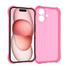 For iPhone 16 Plus Water Ripple Fine Hole TPU Phone Case(Pink) - 1