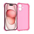 For iPhone 16 Water Ripple Fine Hole TPU Phone Case(Pink) - 1
