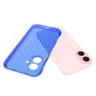For iPhone 16 Water Ripple Fine Hole TPU Phone Case(Fluorescent blue) - 2