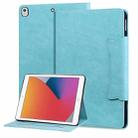 For iPad Air / Air 2 / 9.7 2017 / 2018 Cat Buckle Leather Smart Tablet Case(Sky Blue) - 1