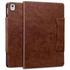For iPad Air / Air 2 / 9.7 2017 / 2018 Cat Buckle Leather Smart Tablet Case(Brown) - 2