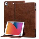 For iPad 10.5 2019 / 2017 / Air 3 Cat Buckle Leather Smart Tablet Case(Brown) - 1