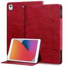 For iPad 10.5 2019 / 2017 / Air 3 Cat Buckle Leather Smart Tablet Case(Red) - 1