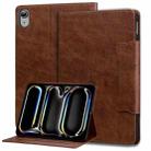 For iPad 10th Gen 10.9 2022 Cat Buckle Leather Smart Tablet Case(Brown) - 1