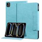 For iPad Air 11 2024 / Air 5 / Air 4 Cat Buckle Leather Smart Tablet Case(Sky Blue) - 1