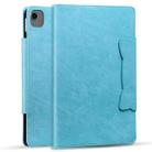 For iPad Air 11 2024 / Air 5 / Air 4 Cat Buckle Leather Smart Tablet Case(Sky Blue) - 2