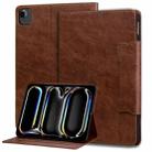 For iPad Air 11 2024 / Air 5 / Air 4 Cat Buckle Leather Smart Tablet Case(Brown) - 1